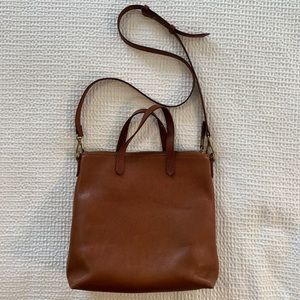 Madewell The Zip-Top Transport Crossbody Purse, English Saddle Color